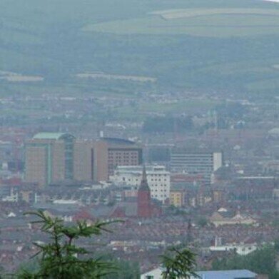 High levels of air pollution seen over Newry, Northern Ireland