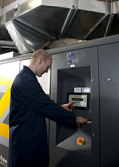 Packaging Company’s Compressor Waste Heat Helps to Warm Local College
