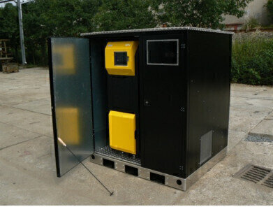 Mini Container Provides Space Solution for Biomass Heating
