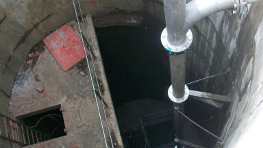 Hydro Vortex Drop™ Shaft Key to Undersea Sewage Access