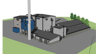 Biomass-Fired Heating Plant for District Heat Production