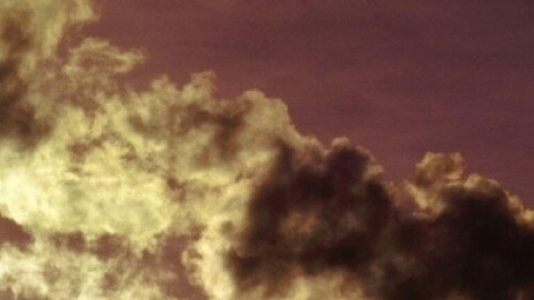 Tyre fire smoke 'visible from space'