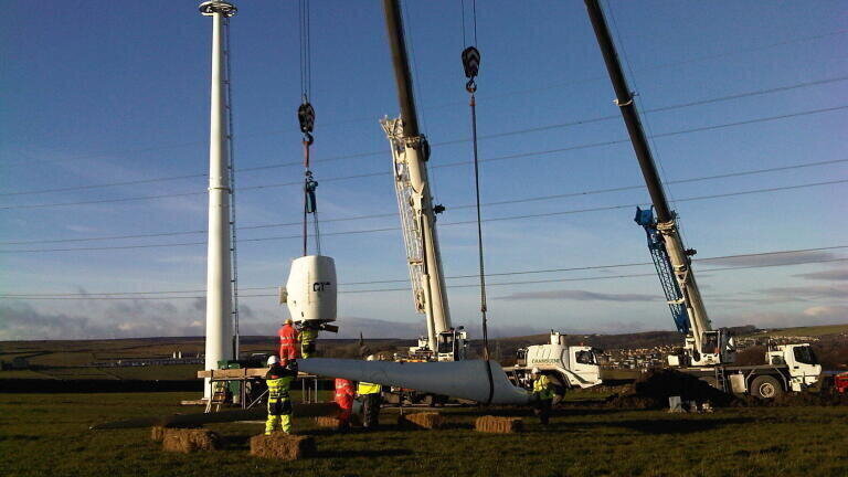 £250,000 Invested into New Wind Turbine at Bradford Site