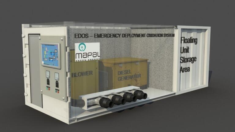 Emergency Deployment Oxidation System for Contaminated Lakes and Rivers 