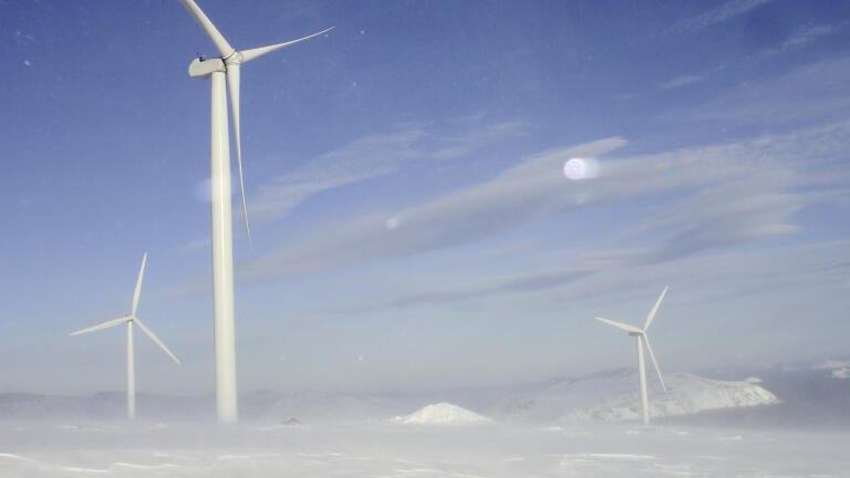 Monitoring the World's Northernmost Wind Farms