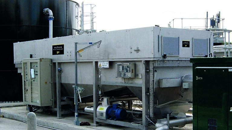 Overview of the Aecomix reactor including biogas flotation unit