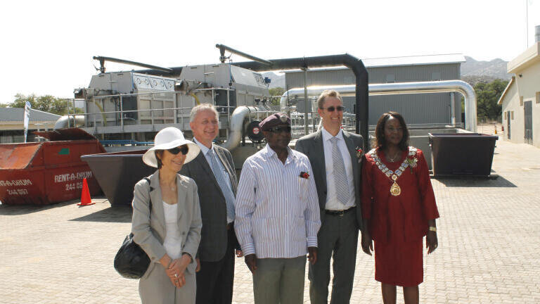 The official opening was conducted by the mayor of Windhoek, Ms Agnes M. Kafula
