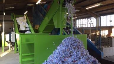 Conveyor Solution Helps Boost Ecogen Document Destruction Capacity
