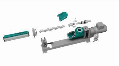 Special design enables maintenance of progressing cavity pumps with minimum effort