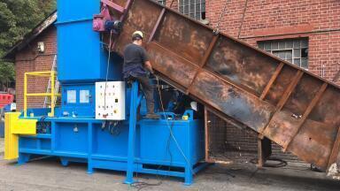 Portsmouth Recycling Business Recovers From Fire Damage with Refurbished Baler