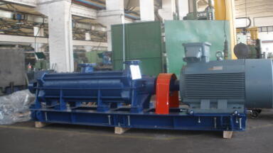 Delivery of high pressure pumps for gas cleaning plant