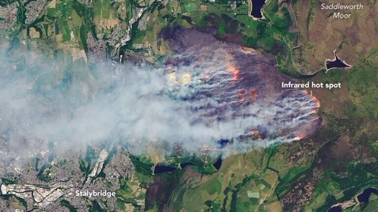 How Bad Is Pollution from the Saddleworth Moor Fire?