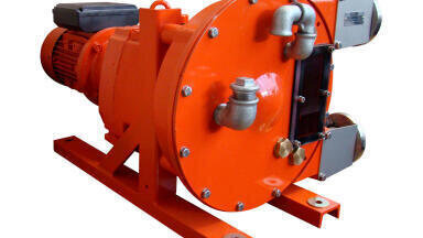 Heavy duty peristaltic hose pumps