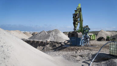 Large-scale tests of sand treatment plant at Danish landfill show convincing results
