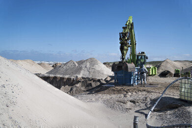 Large-scale tests of sand treatment plant at Danish landfill show convincing results
