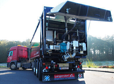No more AD/Biogas feedstock trips wasted with Borger on board Huesker's new Tipper Trailer