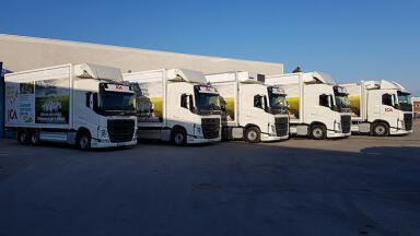 Cooperation between Volvo Trucks and Sweden's leading grocery retailer to reduce the environmental impact of goods transport