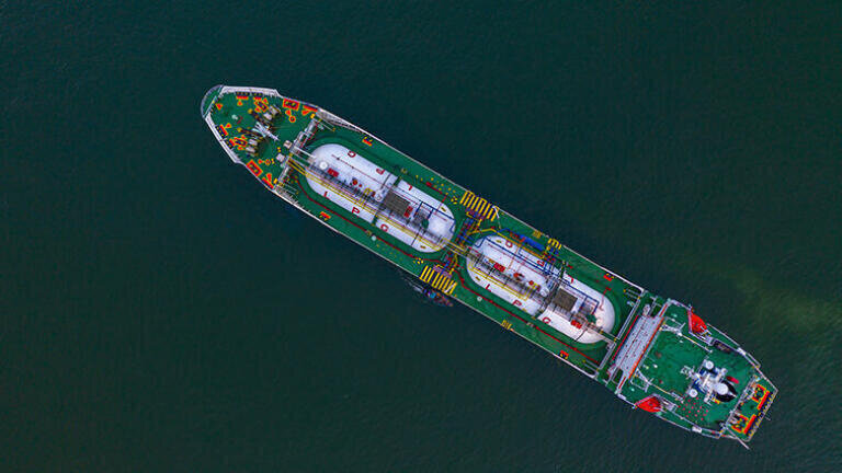 Ocean going shipment of LNG