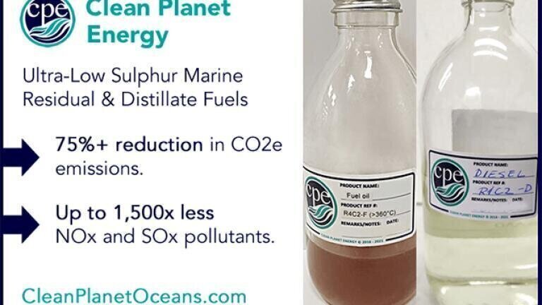 Two new Ultra-Clean Marine Fuels, made from non-recyclable plastic waste