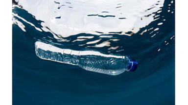 Recycled material made from ocean bound plastic