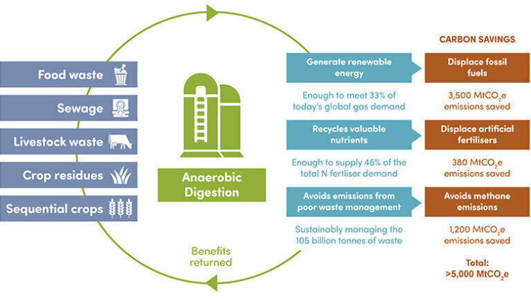 Figure 2 - Circular economy of organic wastes graphic