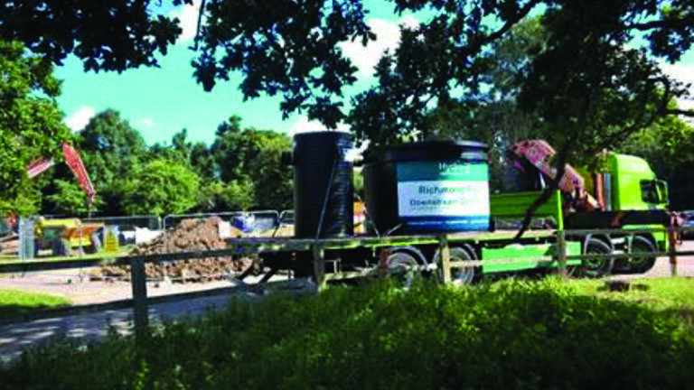The Downstream Defender® arriving on site
