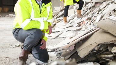 Recycling 100% of all gypsum waste