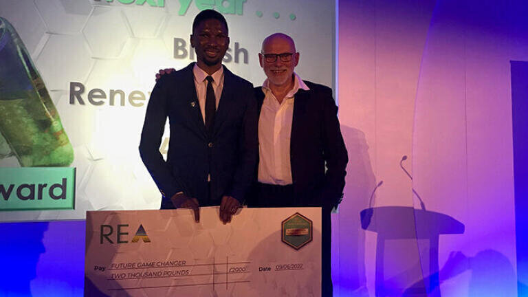 Aston University student awarded for work to boost renewable energy in Africa