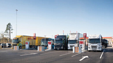 The first public charging and hydrogen filling station in the Nordic region for heavy goods traffic opened
