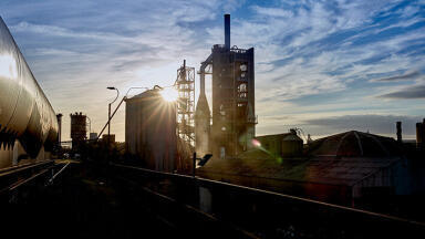 Carbon capture process for cement works