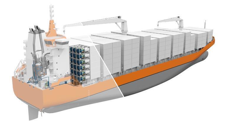 Carbon capture and storage-ready scrubber systems for marine industry