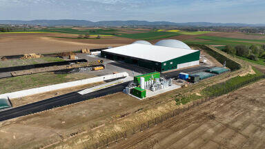 New Biomethane plant with a processing capacity of approximately 700 normal cubic meters of raw biogas per hour