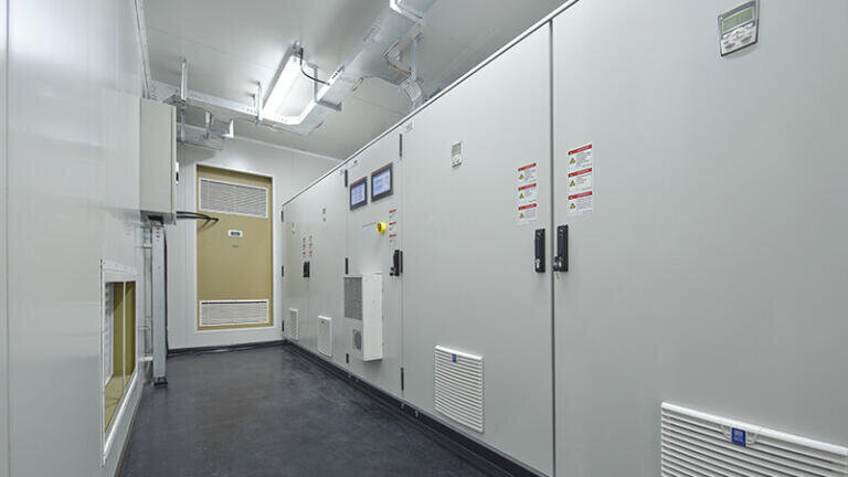 Containerized ABB UNIREC H2 - inside view