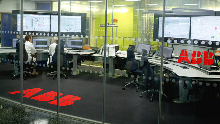 ICL carbon capture pilot plant ABB control room
