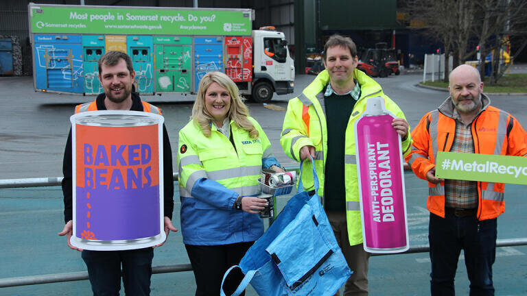 Somerset residents urged to recycle metal packaging