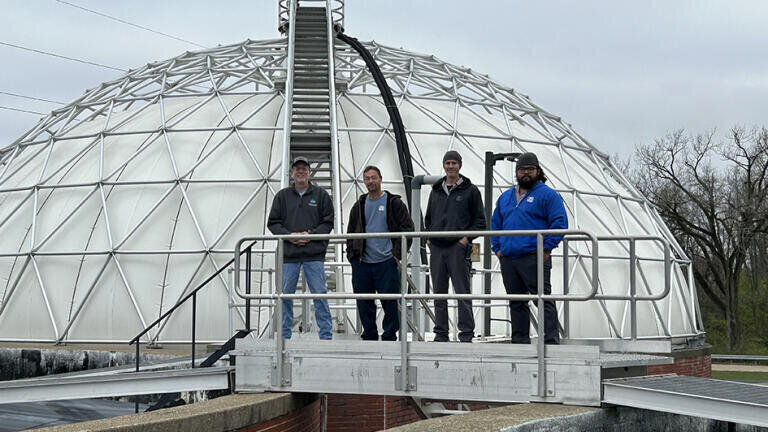 Left to Right, Matt Fraley (Operations Supervisor), Jason McDaniel (Operator), Tom Vlahovich (Lead Operator), Jeremiah Buchanan (Operator)