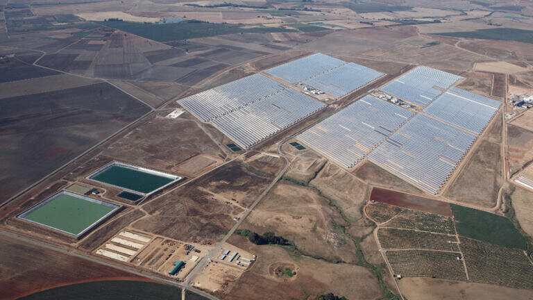 Aerial image of ContourGlobal's CSP facility in Majadas, Spain. Courtesy of ContourGlobal