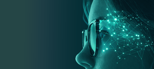 Eyes looking at digital content